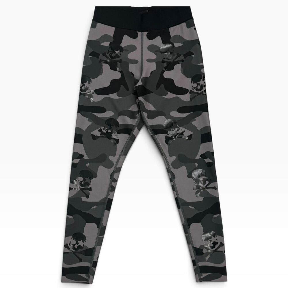 Ultracor x SoulCycle Camo Skull Leggings Women's Small Gray Black NWOT USA